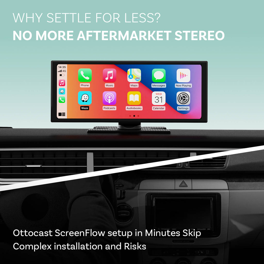 ScreenFlow Portable Car Display Screen